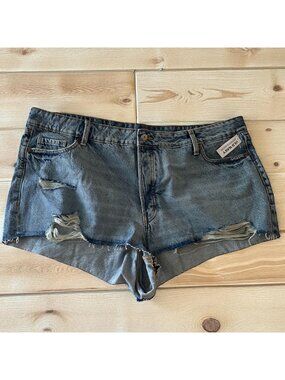 OLD NAVY Cut off Denim Secret Pocket Shorts Size 22 NEW New with tags